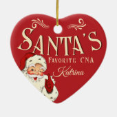 Santa's Favorite CNA Christmas Ornament (Achterkant)