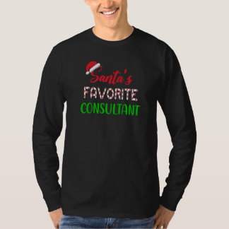 Santas Favorite Consultant   Chritsmas T-shirt