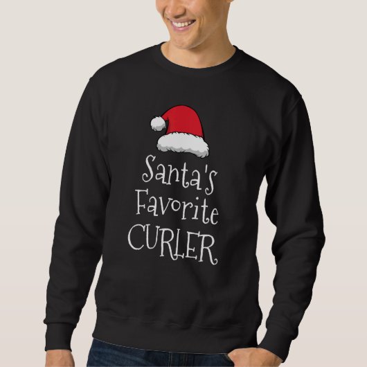 Santas Favorite Curler Christmas Curling Trui (Voorkant)