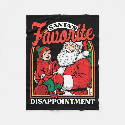 Santas Favorite Disapintment Funny Sarcastic Chris Fleece Deken (Voorkant)
