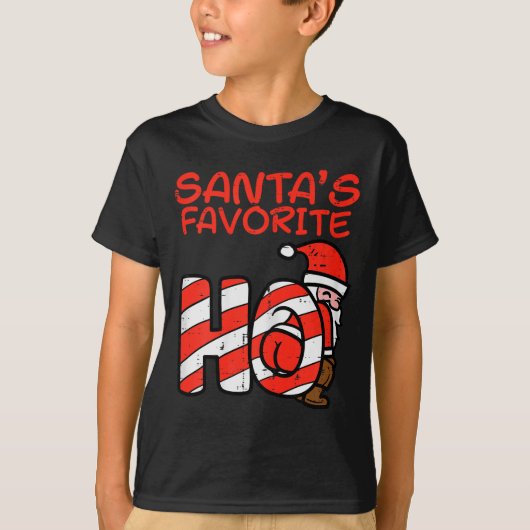 Santas Favorite Funny Naughty Adult Christmas Xmas T-shirt (Voorkant)
