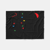 Santa's Favorite Helper Funny Christmas  Fleece Deken (Voorkant (Horizontaal))