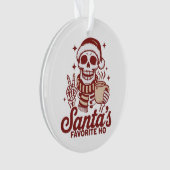 Santa's Favorite Ho Skeleton Snarky Christmas  (devant)