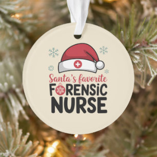 Santas Favorite infirmière médico-légale Funny Noë