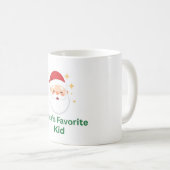 santas favorite kid mug kids christmas mug cute sa (Devant droit)
