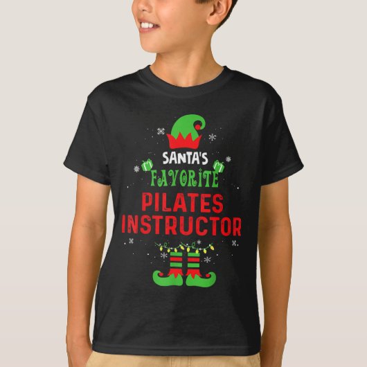 Santa's Favorite Lates Instructor Christmas Xmas G T-shirt (Voorkant)