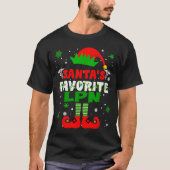 Santa's Favorite Lpn Funny Christmas T-shirt (Voorkant)