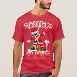 Santa's Favorite MBU Nurse Christmas Matching Cost T-shirt