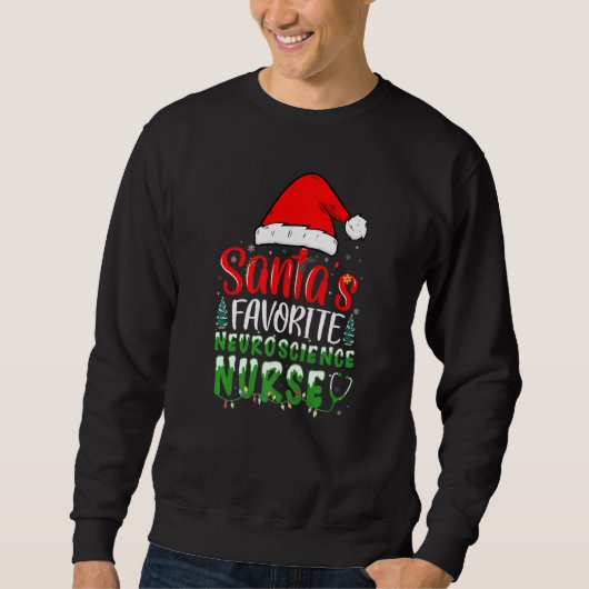 Santa's Favorite Neuroscience Nurse Christmas Neur Trui (Voorkant)