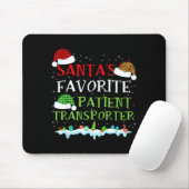 Santa's Favorite Patient Transrter Fun Christmas Muismat (Met muis)