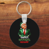 Santa's Favorite President Funny Santa Trump 2024 Sleutelhanger (Voorkant)