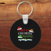 Santa's Favorite Referee Fun Christmas  Sleutelhanger (Voorkant)