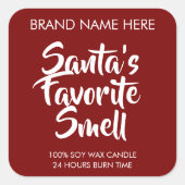 Santa's Favorite Smell Candle Labels (Voorkant)
