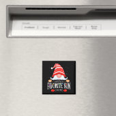 Santa's Favorite Son Gnome Matching Christmas Paja Magneet (Insitu (Vaatwasser))