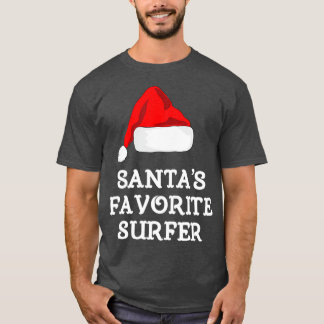 Santas Favorite Surfer Funny kerstcadeSurf T-shirt