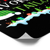 Santa's Favorite Tailor Fun Christmas Alterations Poster (Hoek)