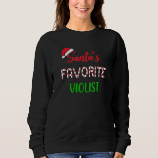 Santas Favorite Violist   Funny viola Christmas Pa Trui