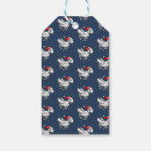 Santa's Flying Christmas Sheep Cadeaulabel (Achterkant)
