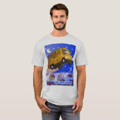 Santa's Flying School Bus T-shirt (Voorkant volledig)