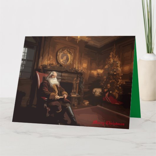 Santa's Gezellige Hoekje Kaart (Voorkant)