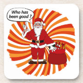 Santa's Gift Bag Bier Onderzetter (Voorkant)