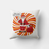 Santa's Gift Bag Kussen (Achterkant)