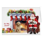 Santa's Gift Goldendoodle Hondenkerst (Voorkant Horizontaal)