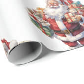 Santa's Gift Parade Wrapping Paper Cadeaupapier (Rol Hoek)