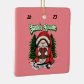 Santa's Gnome Keramisch Ornament (Rechts)