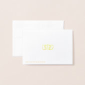 Santa's Golden Elves Workshop Folie Kaart (Met envelop)