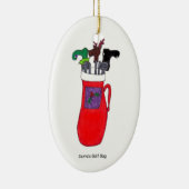 Santa's Golf Bag Ornament (Rechts)