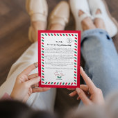 Santa's Heartfelt Letter Wenskaart