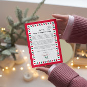 Santa's Heartfelt Letter Wenskaart