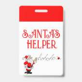 Santa's Helper Badge (Achterkant)