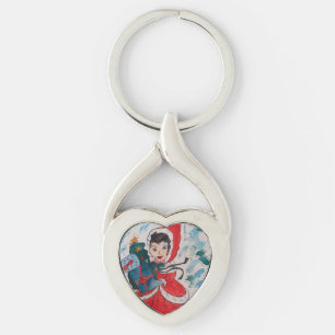 Santa's Helper Christmas Metal Sleutelhanger