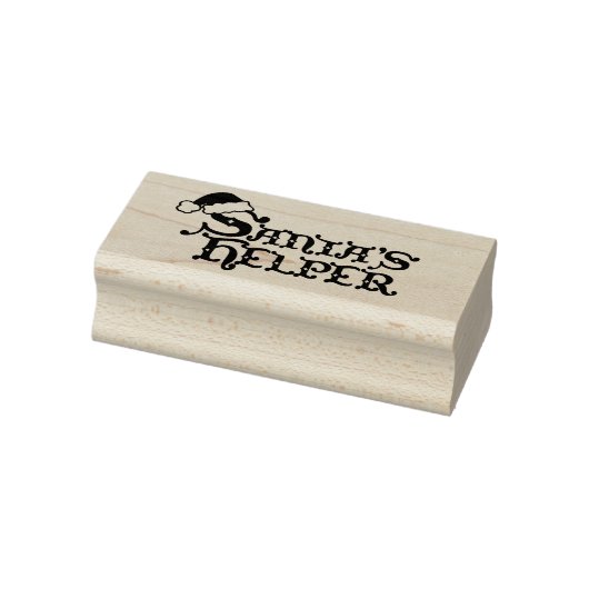 Santa's helper Christmas pet tekststempel Rubberstempel (Stempel)