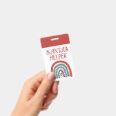 Santa's Helper Holiday Event Badge (Handheld)
