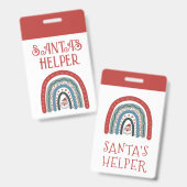 Santa's Helper Holiday Event Badge (Voor- en achterkant)