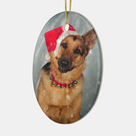 Santas helper keramisch ornament (Links)