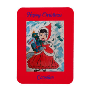 Santa's Helper Kerstmis Magneet