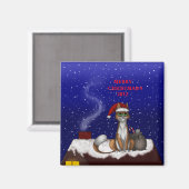 SANTA'S HELPER MAGNEET (Voorkant / Achterkant)