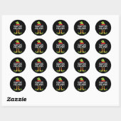 Santa's Helper Matching Kerst Elfen Ronde Sticker (Vel)