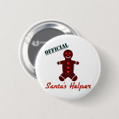 Santa's Helper Ronde Button 5,7 Cm (Voorkant /achterkant)