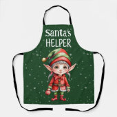 santa's helper schattig elf All-Over Print Schort (Voorkant)