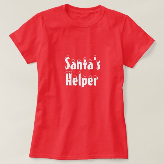 Santa's Helper T-shirt (Design voorkant)