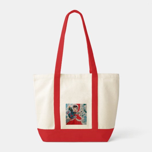 Santa's Helper Tote Bag (Achterkant)