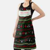 Santa's Helper Ugly kerstSweater LARGE Schort (Insitu)