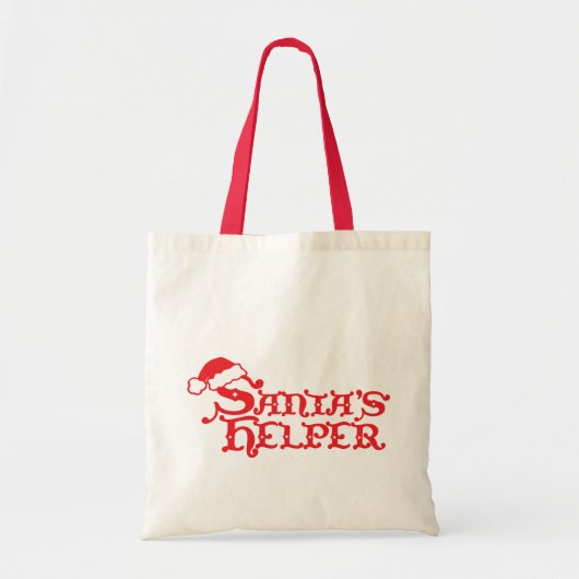Santa's helperrode seizoenswinkeltas tote bag (Voorkant)