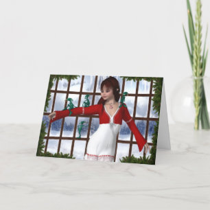 Santa's Helpers Groet / Opmerking Kaart