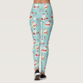 Santa's Holiday Love Pattern Leggings (Achterkant)